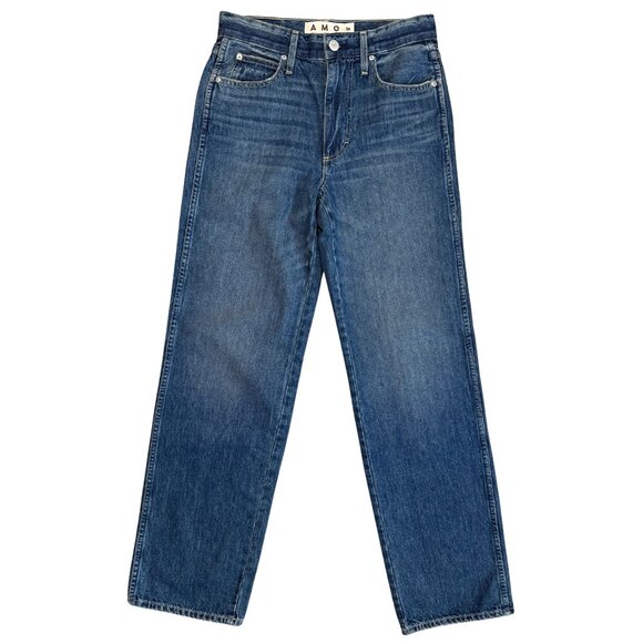 589. AMO Denim Annette Jeans Persuasion Wash $301 NWT Sz 26 - Picture 2 of 7